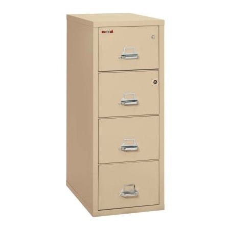 Fire King Fireking Fireproof 4 Drawer Vertical Safe-In-File Legal 20-13/16"Wx31-9/16"Dx52-3/4"H Parchment 4-2131-CPASF